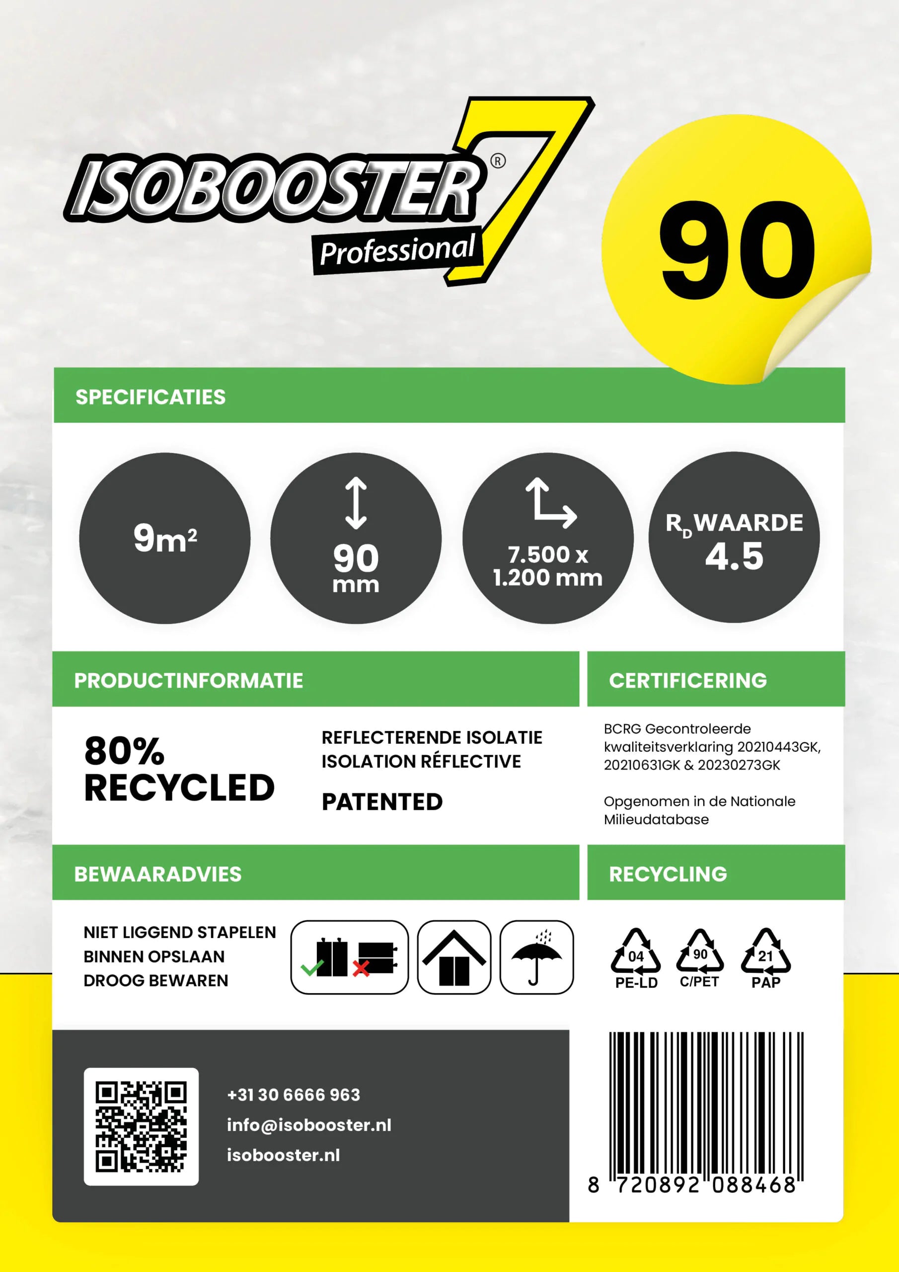 Isobooster Professional 90mm