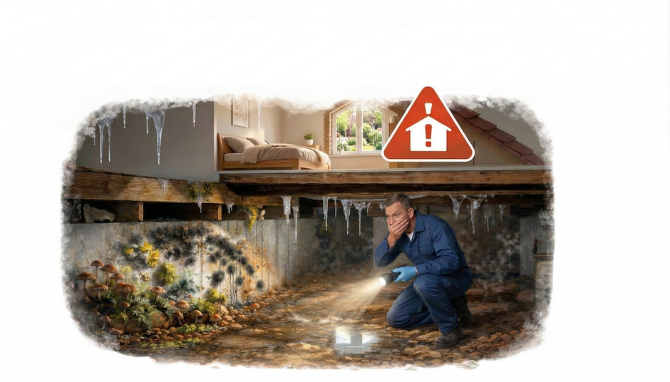 Is je huis veilig? De impact van schimmel in kruipruimte door slechte isolatie ontdekken