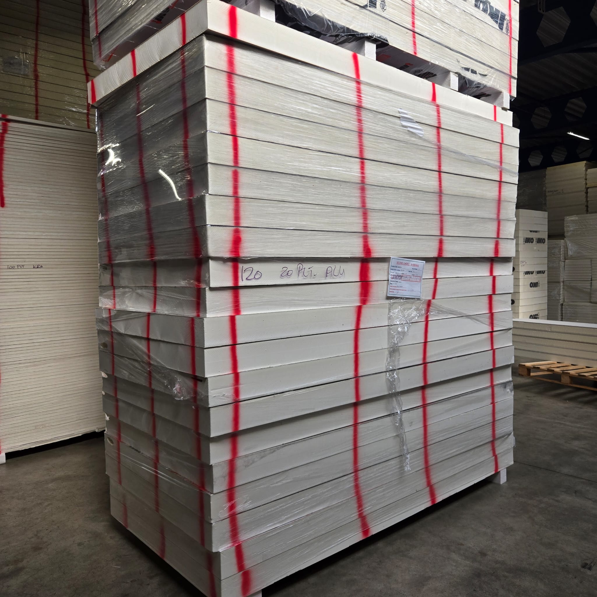 PIR ALU Isolatieplaat 120mm VL 2400x1200 B-keus