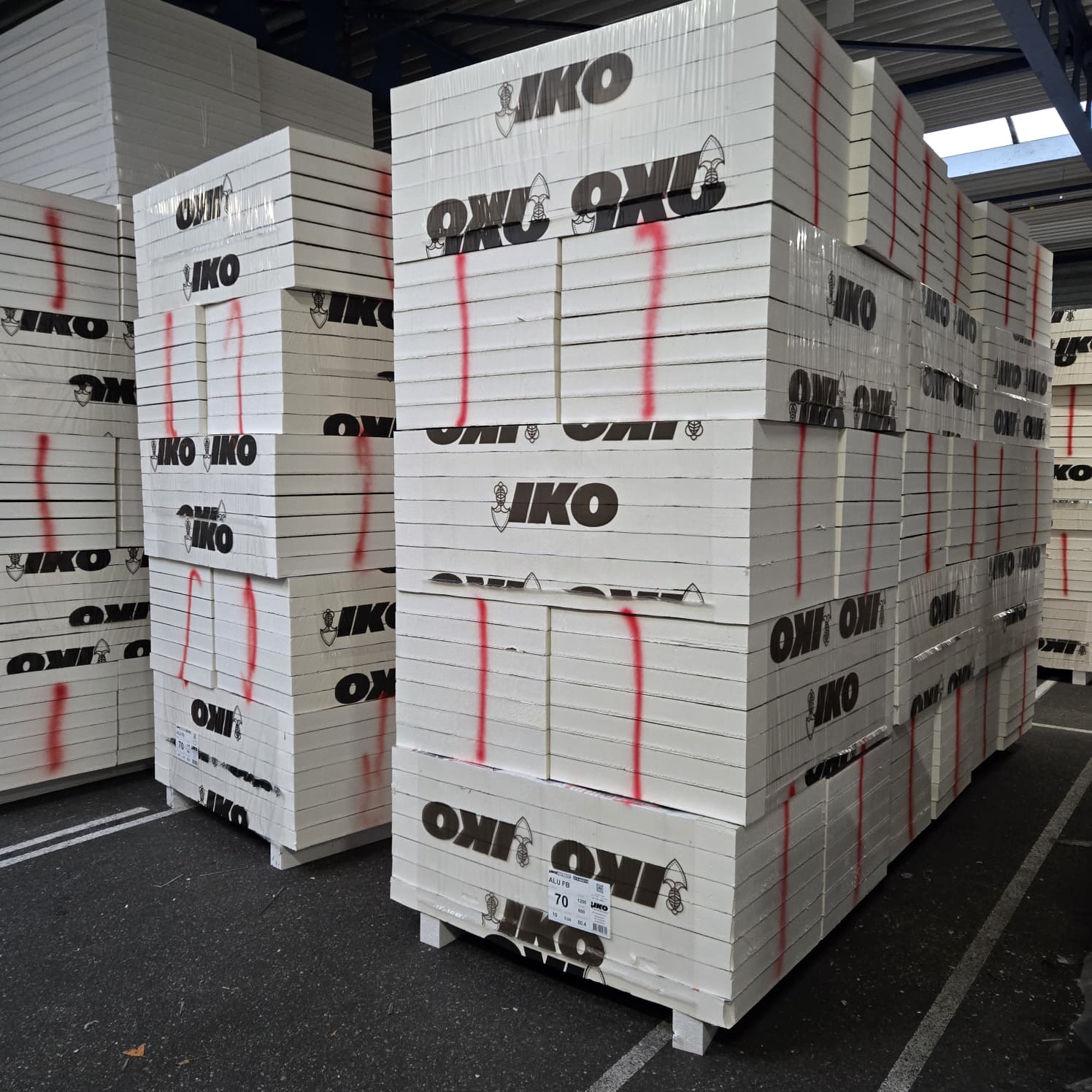 PIR Alu Isolatieplaat 70mm VL 1200x600 B-keus