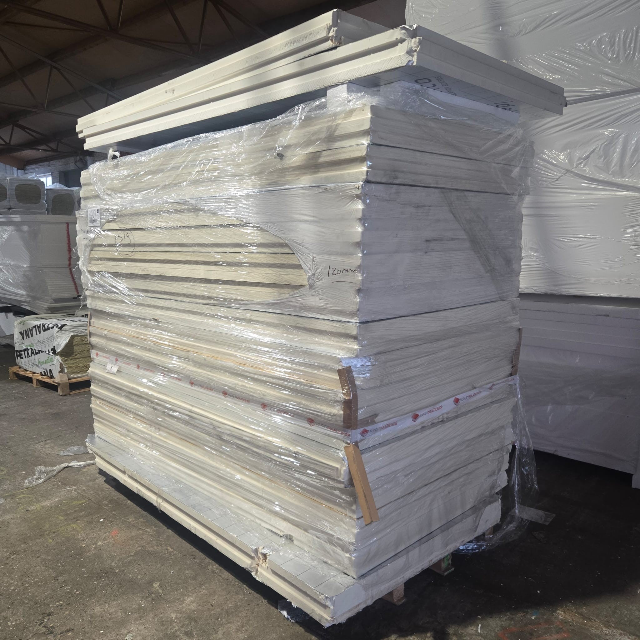 RESTPARTIJ: PIR ALU 120mm 2400x1200mm TG