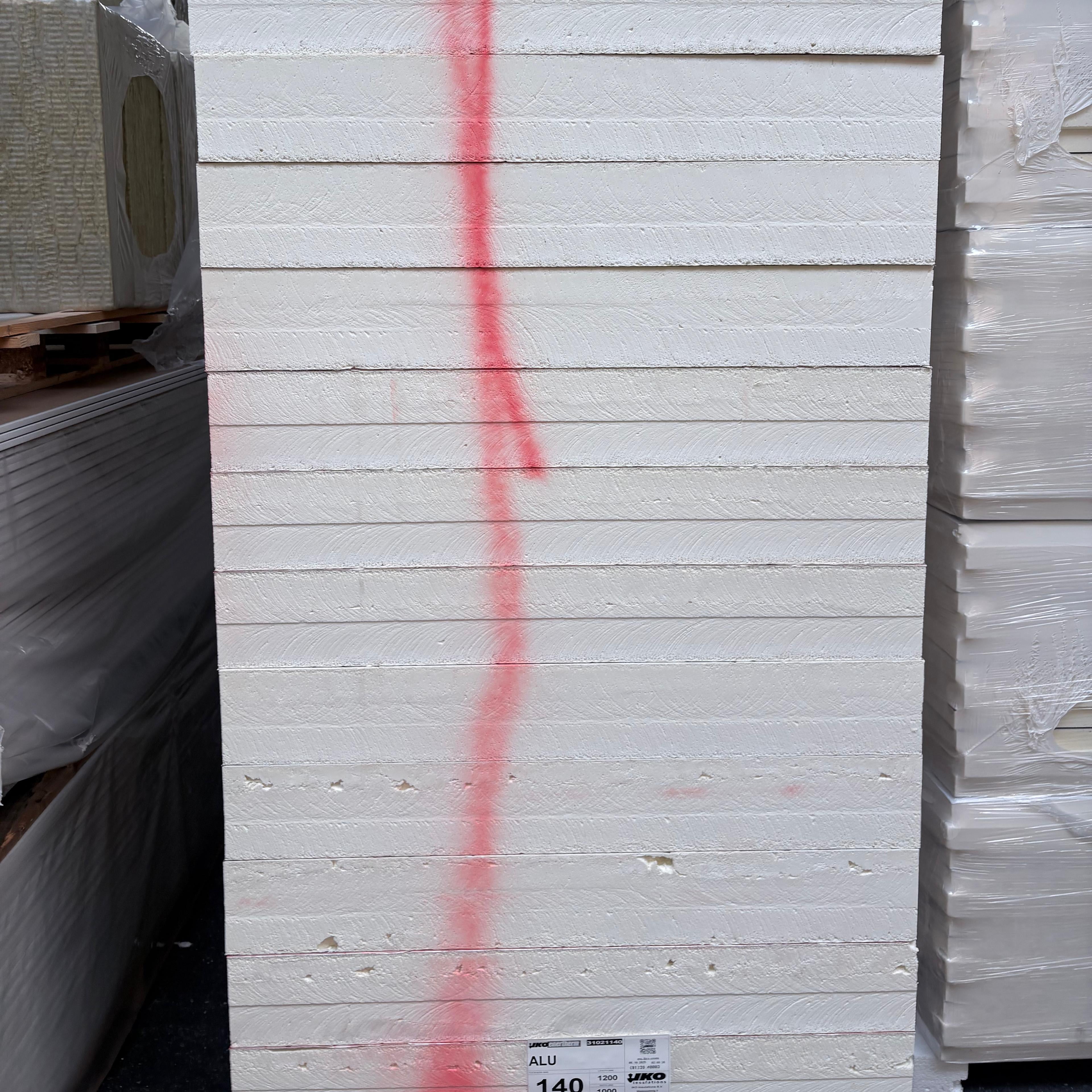 RESTPARTIJ: PIR ALU 1200x1000x140mm B-keus