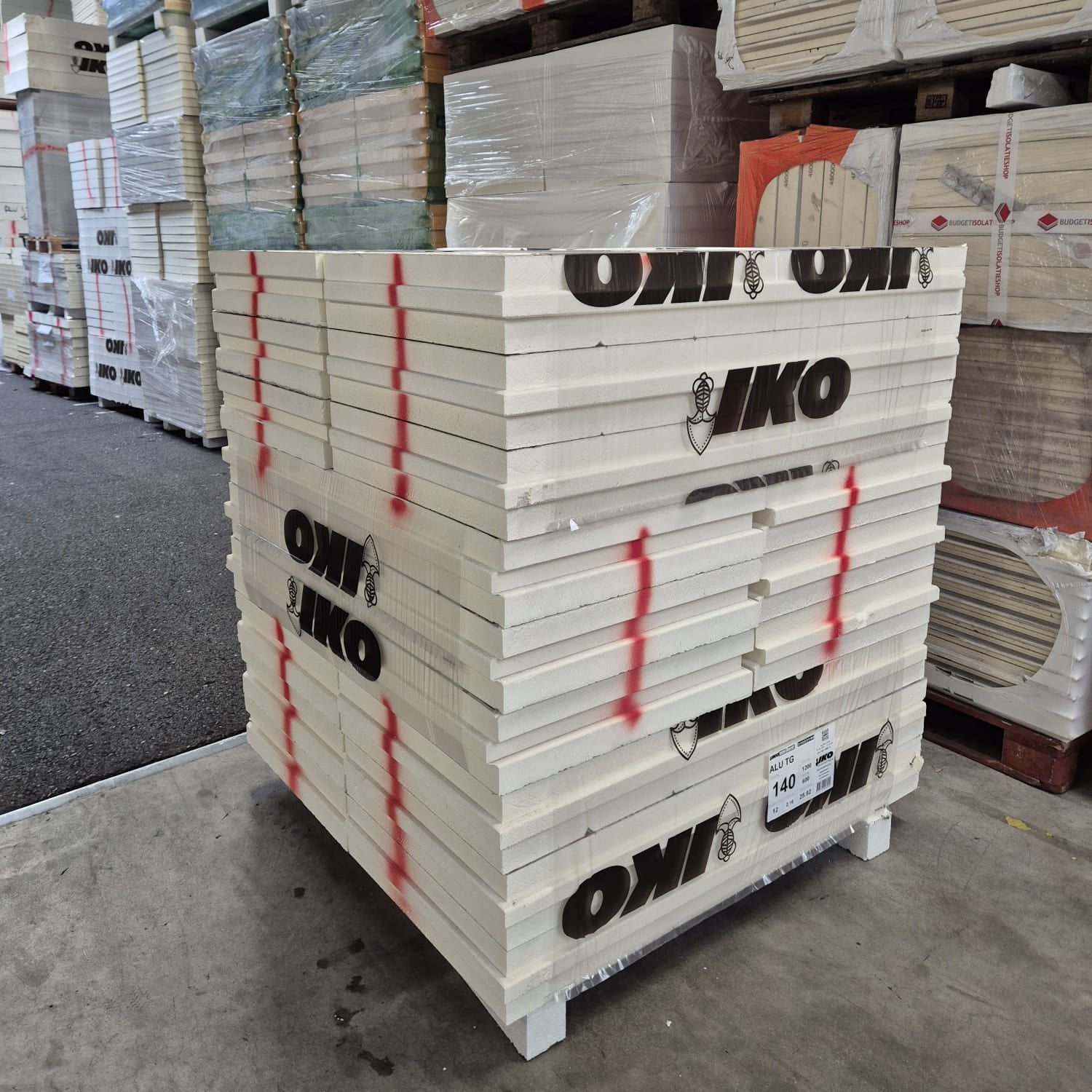 RESTPARTIJ: PIR ALU 140mm 1200x600mm TG