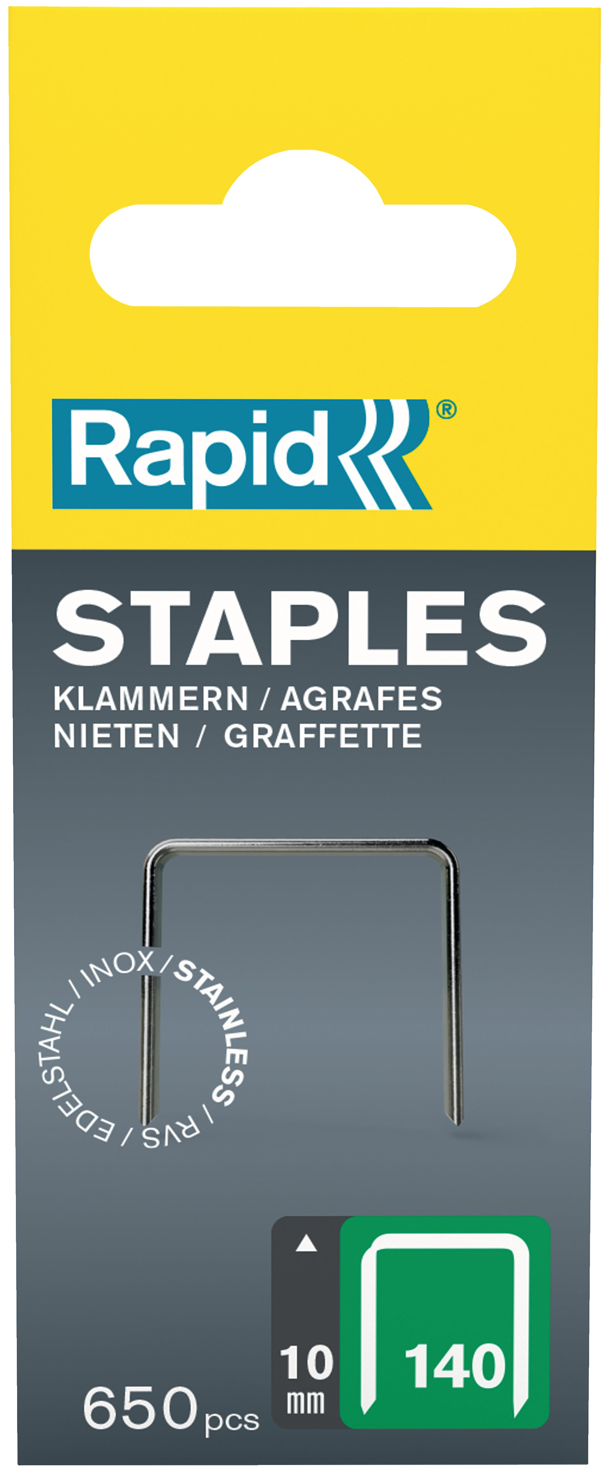 Rapid Nr. 140 vlakdraadnieten RVS 10 mm