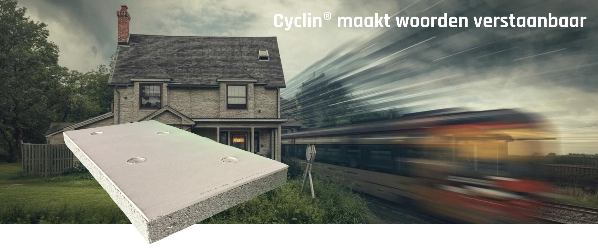 Cyclin® Voorzetwand 1200x600x40mm
